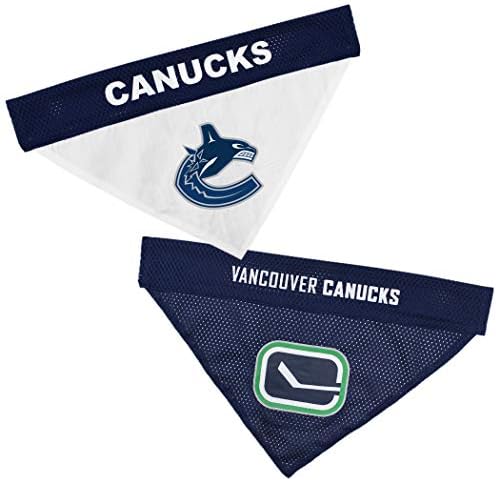 NHL Vancouver Canucks Bandana for Dogs & Cats, Large/X-Large. - Cute & Stylish Bandana! The Perfect Hockey Fan Scarf Bandana, Great for Birthdays Or Any Party!