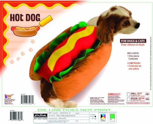 Rubies Hot Dog Pet Costume for Dogs or Cats, Medium