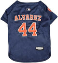 MLBPA - Yordan Alvarez, Yordan Ruben Álvarez #44 Pet Jersey - MLB Houston Astros Mesh Players, Small