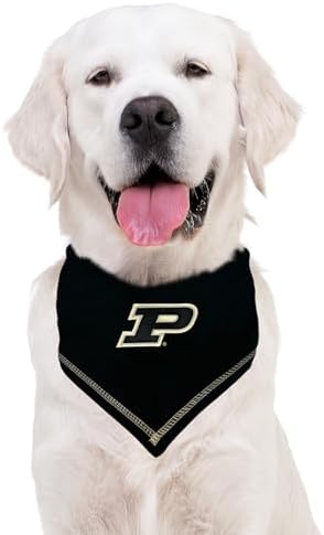 Pets First NCAA Purdue Boilermakers Tie Bandana, Small/Medium. Dog Bandana Scarf Bib for Pet Cat & Dog. The Ultimate Game-Day Party Bandana