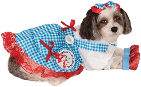 The Wizard of Oz: Dorothy Pet Costume for for Dogs or Cats by Rubies, Small