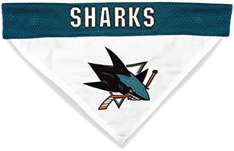 NHL San Jose Sharks Bandana for Dogs & Cats, Small/Medium. - Cute & Stylish Bandana! The Perfect Hockey Fan Scarf Bandana, Great for Birthdays Or Any Party!