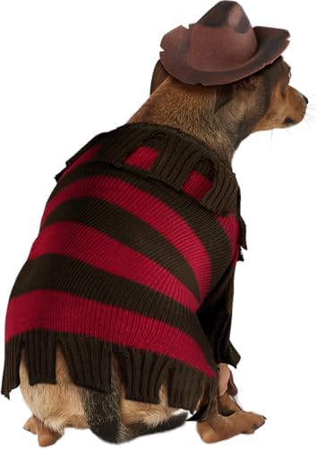 Rubies at Party City A Nightmare on Elm Street: Freddy Krueger Pet Costume for Dogs or Cats, XL