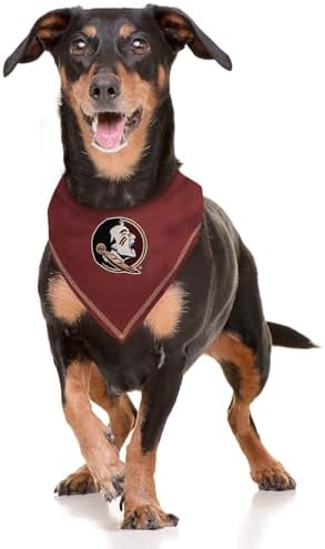 Pets First NCAA Florida State Seminoles Tie Bandana, Large/X-Large. Dog Cat Scarf Bib for Pet. Ultimate Game-Day Party Bandana (FSU-3550-L-XL)