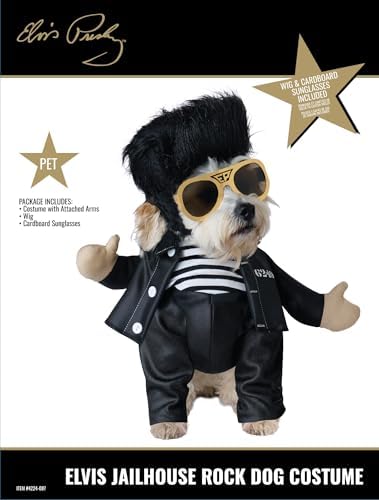 Elvis Presley, Jailhouse Rock Costume, Large for Small/Medium Dogs