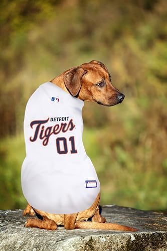Official MLB Detroit Tigers Pet Jersey for Dogs & Cats, Size Small - Stylish Baseball Jersey for Your Furry Fan- Show Off Team Spirit with The Perfect Fan Apparel Gear for Pet, Dog & Cat