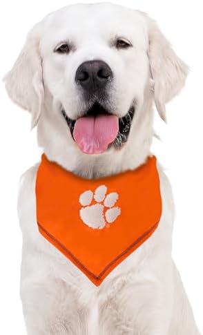 Pets First NCAA Clemson Tigers Tie Bandana, Large/x-Large. Dog Bandana Scarf Bib for Pet Cat Dog. The Ultimate Game-Day, Party Bandana (CL-3550-L-XL)