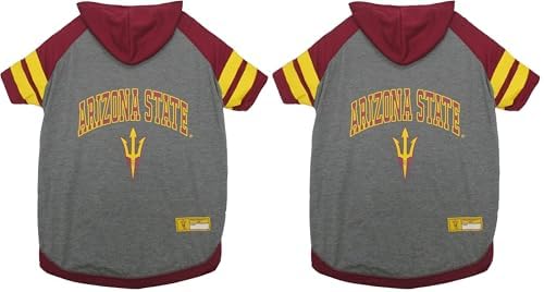 Pets First Arizona State Hoodie T-Shirt, X-Small (Pack of 2)