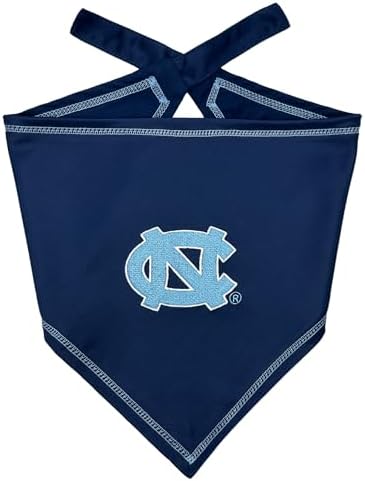 Pets First NCAA North Carolina Tar Heels Tie Bandana, Small/Medium. Dog Bandana Scarf Bib for Pet Cat & Dog. The Ultimate Game-Day Party Bandana
