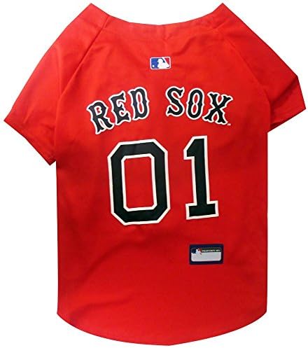Official MLB Boston Red Sox Pet Jersey for Dogs & Cats, Size Small - Stylish Baseball Jersey for Your Furry Fan- Show Off Team Spirit with The Perfect Fan Apparel Gear for Pet, Dog & Cat