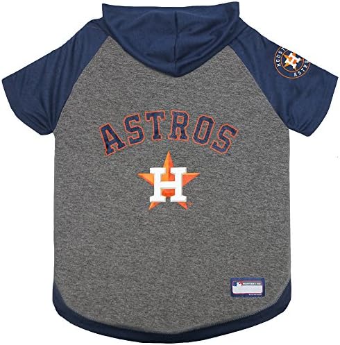 Pets First MLB Hoodie for Dogs & Cats - Houston Astros Dog Hooded T-Shirt, Large. - MLB Team Color Hoody (AST-4044-LG)
