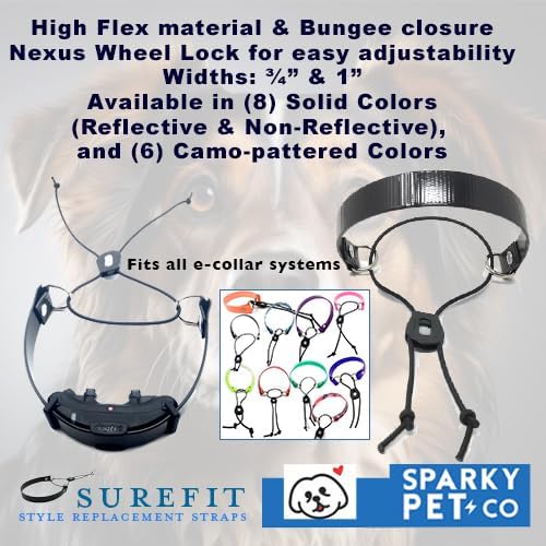 Sparky Pet Co - Surefit ECollar Strap - Bungee Dog Collar - Waterproof - - Image 3