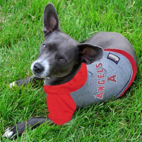 Pets First MLB Hoodie for Dogs & Cats - La Angels Dog Hooded T-Shirt, X-Small. - MLB Team Color Hoody (LAA-4044-XS)