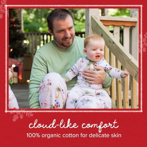 Burt's Bees Baby Matching Family Jammies, Organic Cotton, Holiday Pajamas