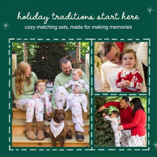 Burt's Bees Baby Matching Family Jammies, Organic Cotton, Holiday Pajamas
