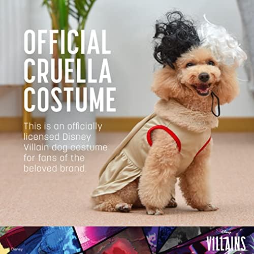 Disney for Pets Villains Cruella Dog Costume, Extra Small