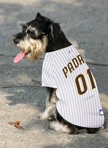 Official MLB San Diego Padres Pet Jersey for Dogs & Cats, Size Medium - Stylish Baseball Jersey for Your Furry Fan- Show Off Team Spirit with The Perfect Fan Apparel Gear for Pet, Dog & Cat