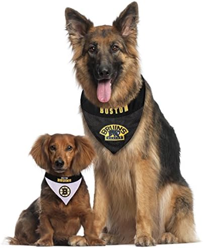 NHL Boston Bruins Bandana for Dogs & Cats, Small/Medium. - Cute & Stylish Bandana! The Perfect Hockey Fan Scarf Bandana, Great for Birthdays Or Any Party!
