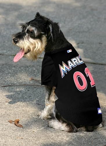 Official MLB Miami Marlins Pet Jersey for Dogs & Cats, Size Large - Stylish Baseball Jersey for Your Furry Fan- Show Off Team Spirit with The Perfect Fan Apparel Gear for Pet, Dog & Cat
