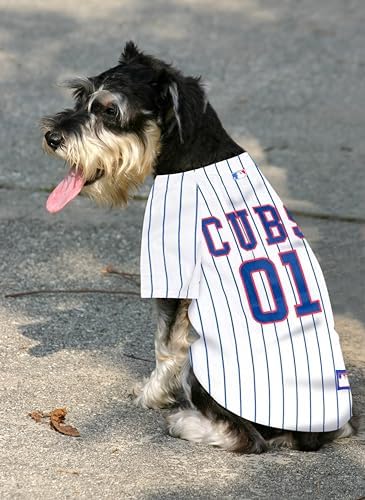 Official MLB Chicago Cubs Pet Jersey for Dogs & Cats, Size 3X-Large - Stylish Baseball Jersey for Your Furry Fan- Show Off Team Spirit with The Perfect Fan Apparel Gear for Pet, Dog & Cat