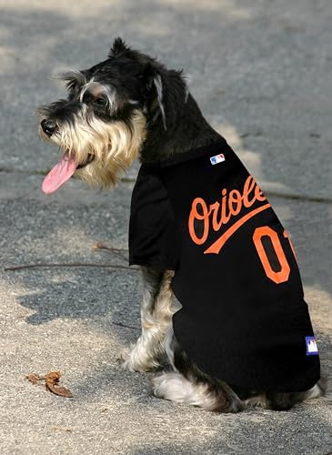 Official MLB Baltimore Orioles Pet Jersey for Dogs & Cats, Size Small - Stylish Baseball Jersey for Your Furry Fan- Show Off Team Spirit with The Perfect Fan Apparel Gear for Pet, Dog & Cat