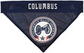 Pets First NHL Columbus Blue Jackets Reversible Dog & Cat Bandana, Small/Medium, Blue, Poly-Cotton, Mesh, Modern, Unisex, All Seasons, Machine Wash, Pull Over, Small/Large, Bandana