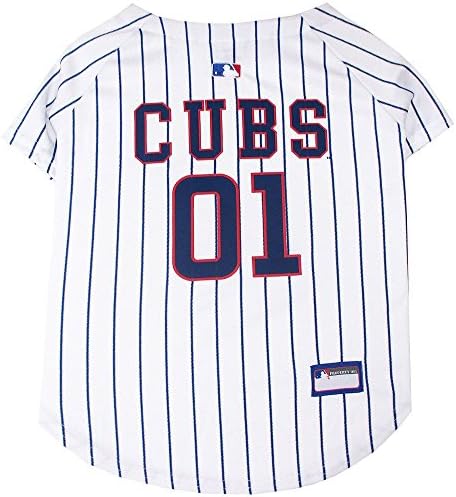 Official MLB Chicago Cubs Pet Jersey for Dogs & Cats, Size X-Large - Stylish Baseball Jersey for Your Furry Fan- Show Off Team Spirit with The Perfect Fan Apparel Gear for Pet, Dog & Cat