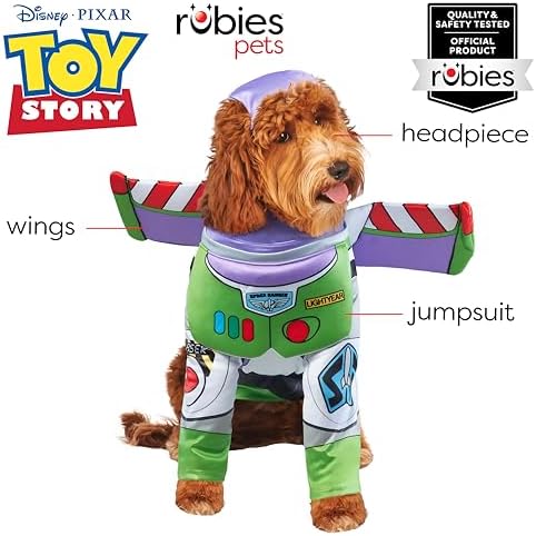 Rubies at Party City Toy Story: Buzz Lightyear Pet Costume for Dogs or Cats, XXL