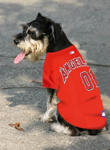 Official MLB Los Angeles Angels Pet Jersey for Dogs & Cats, Size Medium - Stylish Baseball Jersey for Your Furry Fan- Show Off Team Spirit with The Perfect Fan Apparel Gear for Pet, Dog & Cat