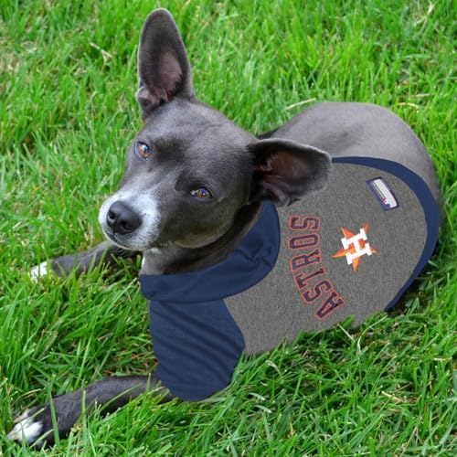 Pets First MLB Hoodie for Dogs & Cats - Houston Astros Dog Hooded T-Shirt, Large. - MLB Team Color Hoody (AST-4044-LG)