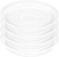 4 Pack of 16 inch Plant Saucer, 1.7" Depth Tray, Large Deep Garden Plastic by Bleuhome