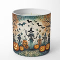 Caroline's Treasures DAC2266CDL Papel Picado Skeletons Spooky Halloween Decorative Soy Candle Nature Soy Wax Essential Oil Home Decor Ideal for Bedroom Kitchen Bath Office Gift, 10 oz