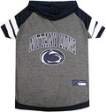 NCAA Penn State Nittany Lions Hoodie for Dogs & Cats, X-Small Collegiate Licensed Dog Hoody Tee Shirt. Sports Hoody T-Shirt for Pets. College Sporty Dog Hoodie Shirt.