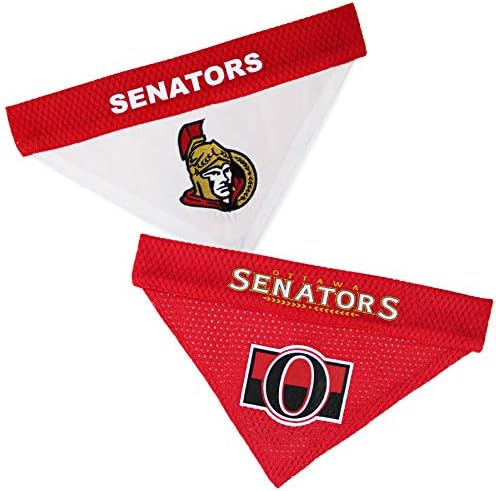 NHL Ottowa Senators Bandana for Dogs & Cats, Small/Medium. - Cute & Stylish Bandana! The Perfect Hockey Fan Scarf Bandana, Great for Birthdays or Any Party!