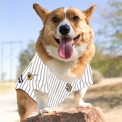 MLB San Diego Padres Dog Jersey - MLBPA MANNY MACHADO PET JERSEY, Medium. CUTEST MLB BASEBALL JERSEY for DOGS & CATS