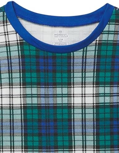 HonestBaby Family Matching Holiday Pajamas 100% Organic Cotton for Men, Women, Kids, Toddlers, Baby Boys, Girls, Unisex, Pets