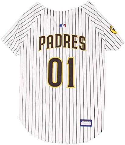 Official MLB San Diego Padres Pet Jersey for Dogs & Cats, Size Medium - Stylish Baseball Jersey for Your Furry Fan- Show Off Team Spirit with The Perfect Fan Apparel Gear for Pet, Dog & Cat