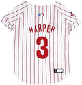 MLBPA - Bryce Aron Max Harper #3 Pet Jersey - MLB Philadelphia Phillies Mesh, XX-Large