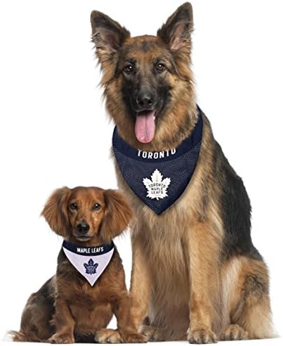 NHL Toronto Maple Leafs Bandana for Dogs & Cats, Small/Medium. - Cute & Stylish Bandana! The Perfect Hockey Fan Scarf Bandana, Great for Birthdays Or Any Party!