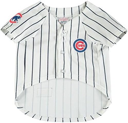 Official MLB Chicago Cubs Pet Jersey for Dogs & Cats, Size Large - Stylish Baseball Jersey for Your Furry Fan- Show Off Team Spirit with The Perfect Fan Apparel Gear for Pet, Dog & Cat