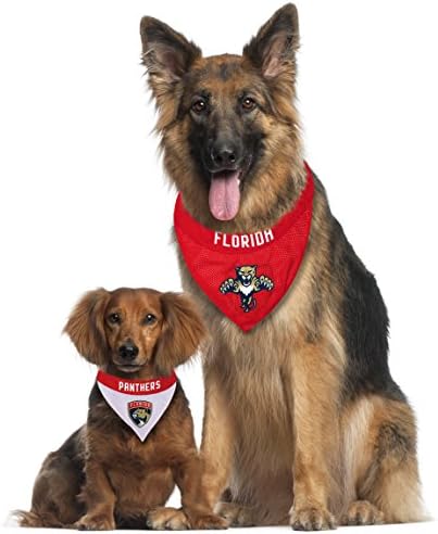 NHL FLORIDA PANTHERS BANDANA for DOGS & CATS, Small/Medium. - Cute & Stylish Bandana! The Perfect HOCKEY FAN Scarf Bandana, great for Birthdays or any Party!