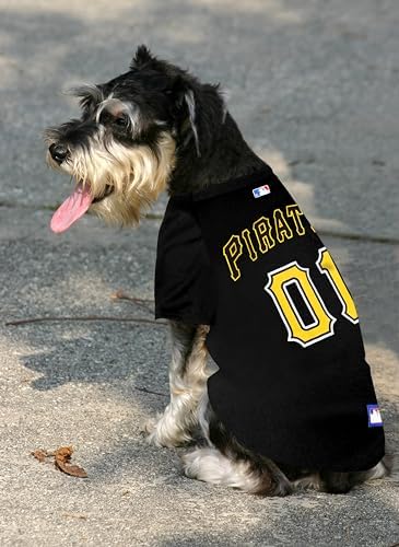 Official MLB Pittsburgh Pirates Pet Jersey for Dogs & Cats, Size X-Large - Stylish Baseball Jersey for Your Furry Fan- Show Off Team Spirit with The Perfect Fan Apparel Gear for Pet, Dog & Cat