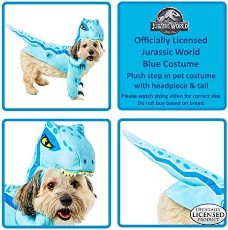 Rubies Jurassic World: Blue Pet Costume for for Dogs or Cats, XL