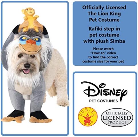 Rubies Disney Lion King: Rafiki Pet Costume for for Dogs or Cats, Medium