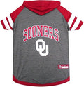 Pets First NCAA Oklahoma Sooners Hoodie for Dogs & Cats, Small. | Collegiate Licensed Dog Hoody Tee Shirt | Sports Hoody T-Shirt for Pets | College Sporty Dog Hoodie Shirt
