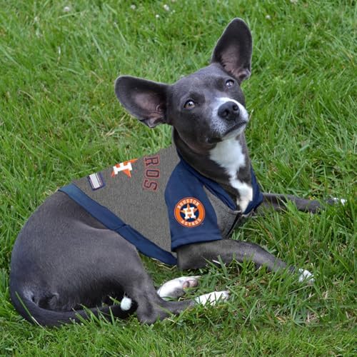 Pets First MLB Hoodie for Dogs & Cats - Houston Astros Dog Hooded T-Shirt, Small. - MLB Team Color Hoody, AST-4044-SM
