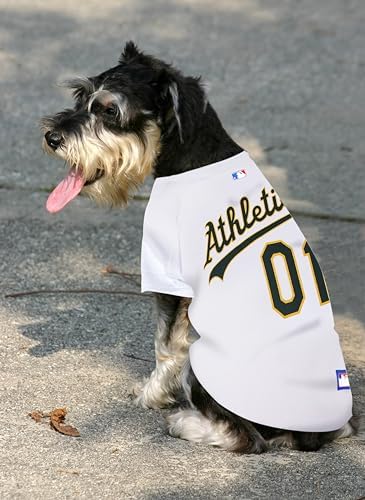 Official MLB Oakland Athletics Pet Jersey for Dogs & Cats, Size XX-Large - Stylish Baseball Jersey for Your Furry Fan- Show Off Team Spirit with The Perfect Fan Apparel Gear for Pet, Dog & Cat