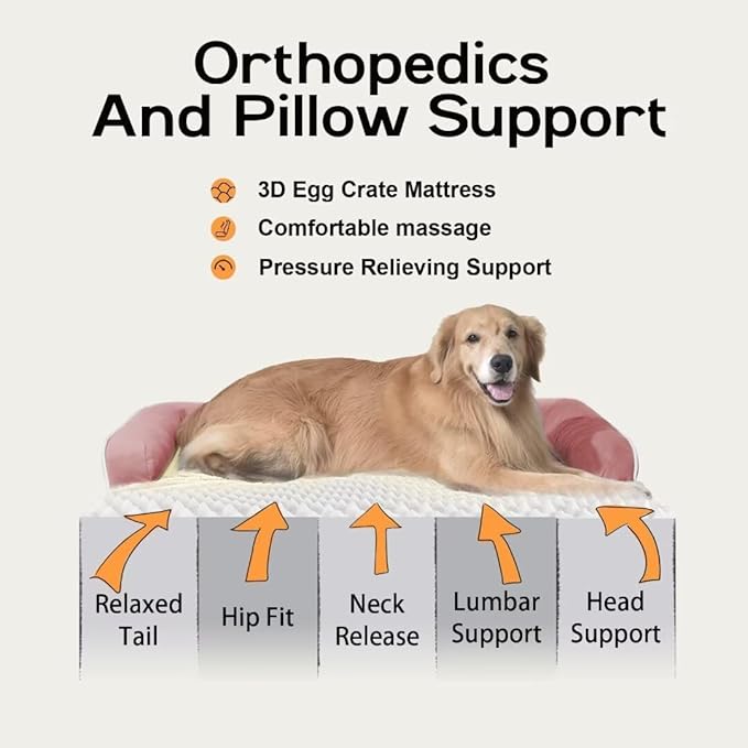 Orthopedic Washable Large Dog Bed, Large XXXL Pet Dogs - Image 2