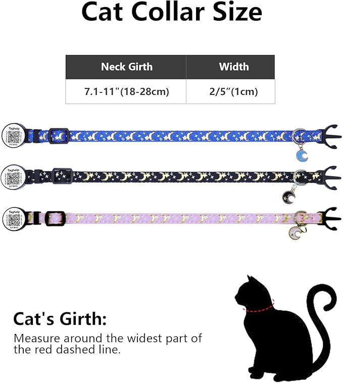 Breakaway Cat Collar with QR Code ID & Modifiable Profile, Upgraded Reflective - Image 3