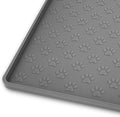 Ptlom Grey Pet Placemat for Dog and Cat, Waterproof Anti-Slip Pet Feeding Bowl by PTLOM